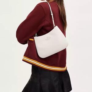 [SALE!] Coach Penelope White Leather Shoulder Bag